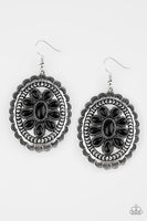 Absolutely Apothecary - Black Stone - Silver Earrings