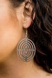 TRIBAL BLEND Totally On Target- Silver Earrings