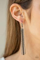 Starlit Tassels - Black - Earrings