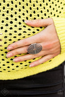 TRIBAL BLEND Center Target- Silver Ring