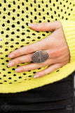 TRIBAL BLEND Center Target- Silver Ring